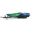RC Brushless Speedboat Model SPARTAN SR Racing Boat Remote Control Boat Model Speedboat Trailer Toy Gift 1037mm Hull 3