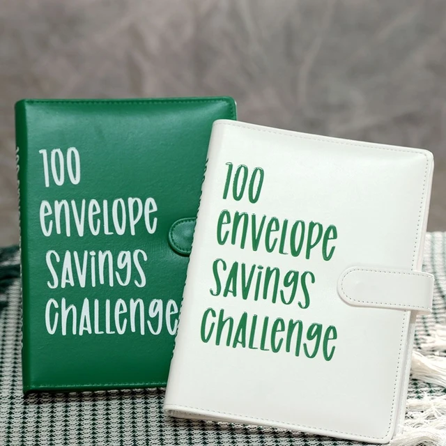 Livre de budget amusant avec enveloppes de trésorerie pour les bureaux, enveloppe  Challenge Binder, scripts d'épargne, 100 - AliExpress