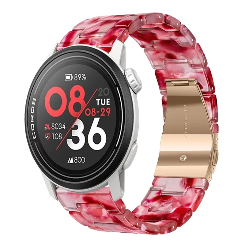 Enhanced Resin Watch Strap - Fashionable 20/22mm Band in Stylish Colors