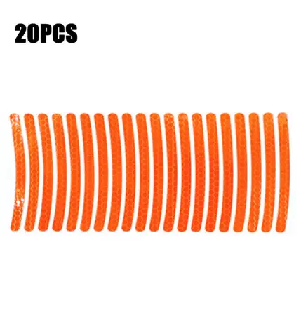 20pcs Car Wheel Hub Reflective Sticker Tire Rim Reflective Strips Luminous for Night Driving Car Bike Motorcycle Wheel Sticker - Image 12