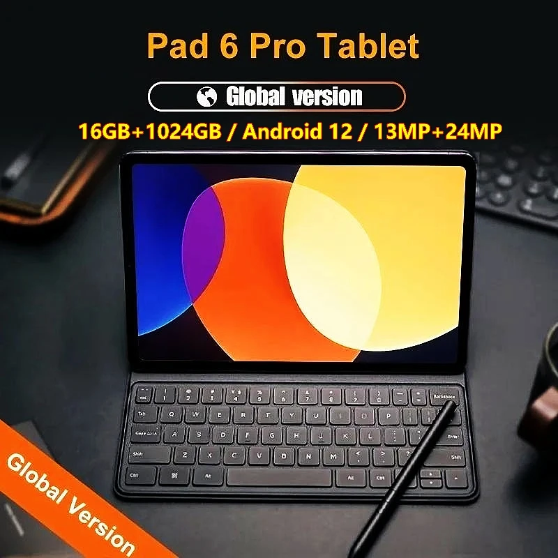 Versione Globale Telefonata Android 12 Snapdragon 870 Octa Core Tablet Pc Originale 5G Dual Sim Wifi Mi Pad 6 Pro Kids Tab 2-In-1