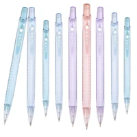 4Pcs 0.5/0.7mm Automatic Pencil Elementary School Activity Pencil High Aesthetic Value Colored Transparent Pen Holder 1