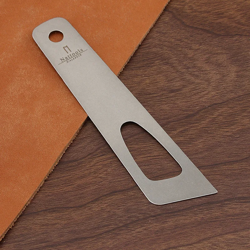Leather Coating Tool Nattools Leather Coating Film Stainless Steel Material Stone Washing Micro Bullet Manual DIY Thickness 1mm