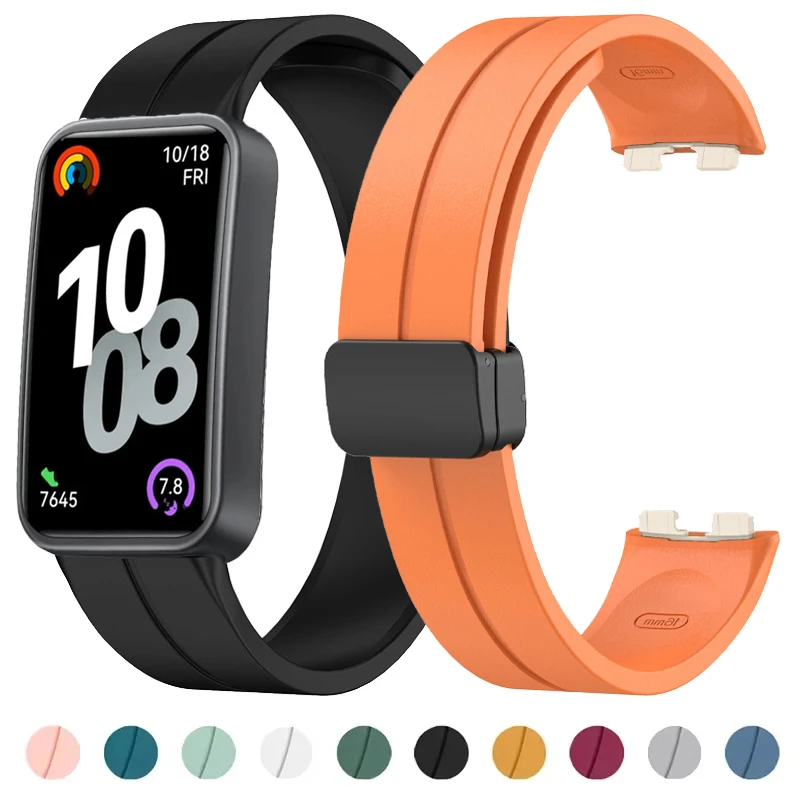 Magnetic Buckle Silicone Sport Wristband Bracelet