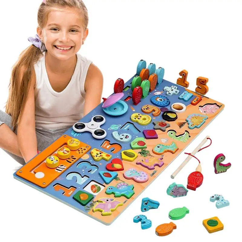 

Shape Sorter Puzzle Board Dinosaur Theme Wooden Board Game Learning Toys Shape Sorter Matching Puzzles For Montessori Education