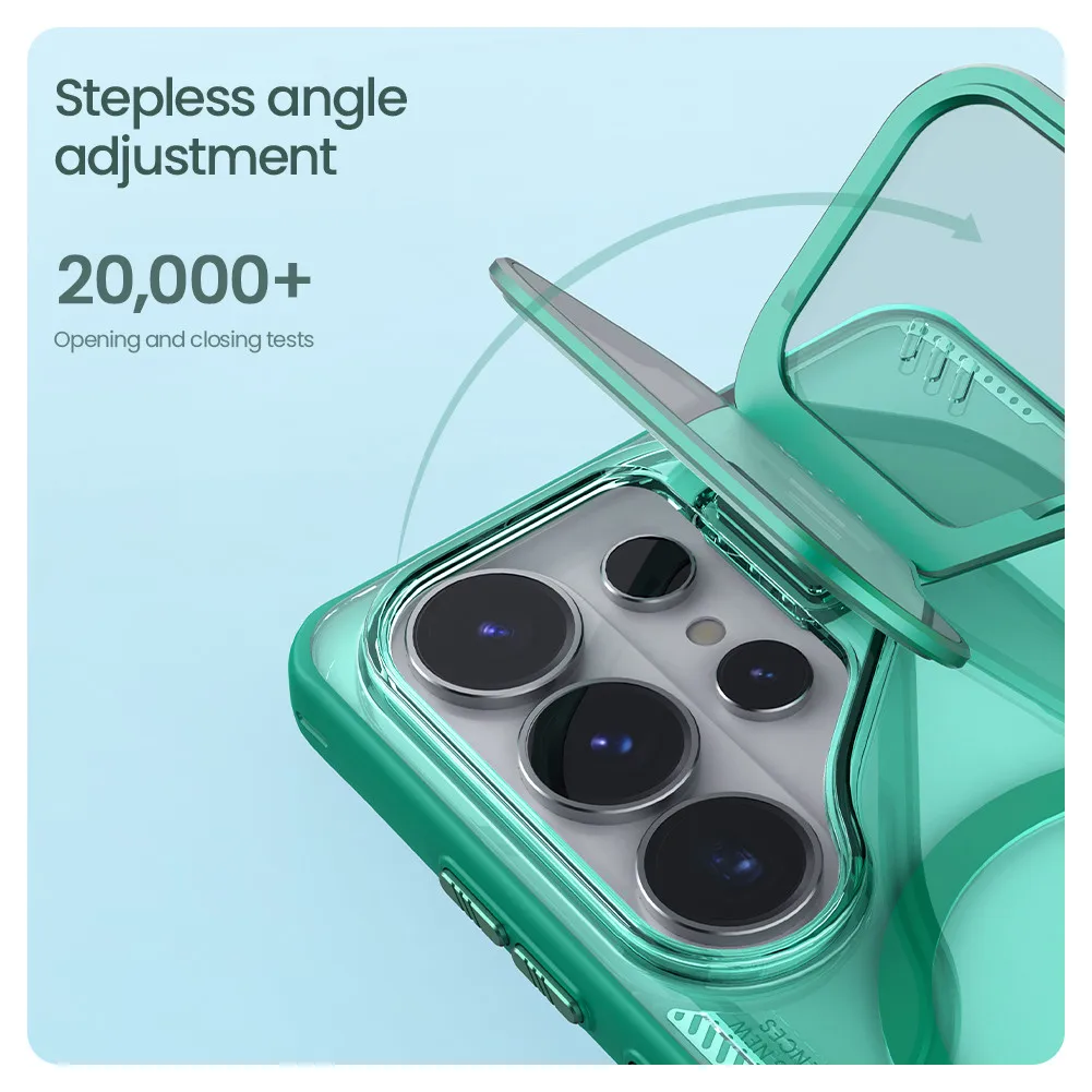 Eco-Friendly Clear Protective Phone Case with Stand