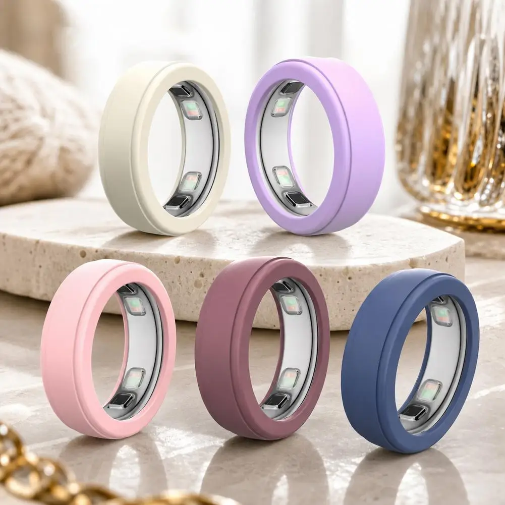 Custodia Protettiva in Silicone per Oura Ring 5, Protezione Morbida per Smart Ring, Accessori per Allenamento Uomo Donna, Custodia per Dito - immagine 6