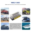 Mini Car Fuse Car Boat 6 Way Bracket Fuse 12v 24v Blade Modified Medium Fuse Box Terminal Block with LED Warning Light 5