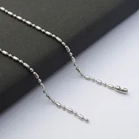 Chaîne à maillons en acier inoxydable 304, épaisseur 2mm-4mm, collier couleur argent, chaîne gourmette classique pour hommes et femmes, résultats de bijoux 2
