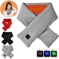 Electric Heated Scarf USB Charging Neck Heating Pad Cold-Proof Thermal Neck Wrap Warmer Washable for Outdoor Camping Hiking 1