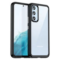 Durable Transparent TPU Rugged Protective Phone Case - A17 (Black)