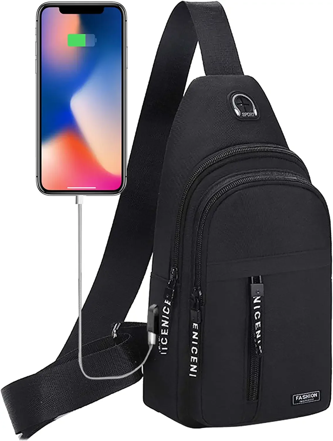 Bolso Cintura Exteriores Hombres Mosquetón, Bolsa Cruzada Deportiva  Multifuncional Impermeable Correr Teléfono Móvil Agujero Auriculares, Bolsa  Clip Cinturón - Bolsas Equipaje - Temu Chile