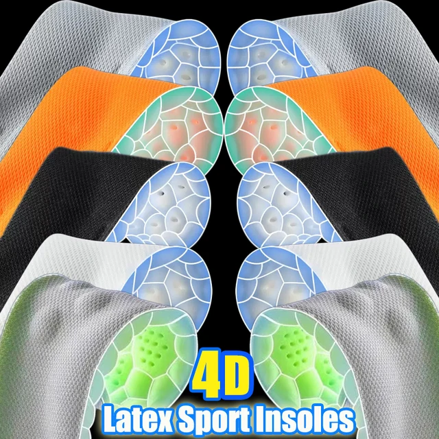 4D 소프트 라텍스 안창: 발을 위한 편안하고 지지적인 조력자