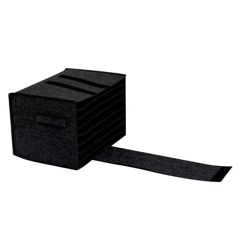 Set Da 4 Custodie In Feltro Per Porcellana Con Divisori | Organizer Stoviglie Da Campeggio E Picnic | Impilabili Con Portaetichette