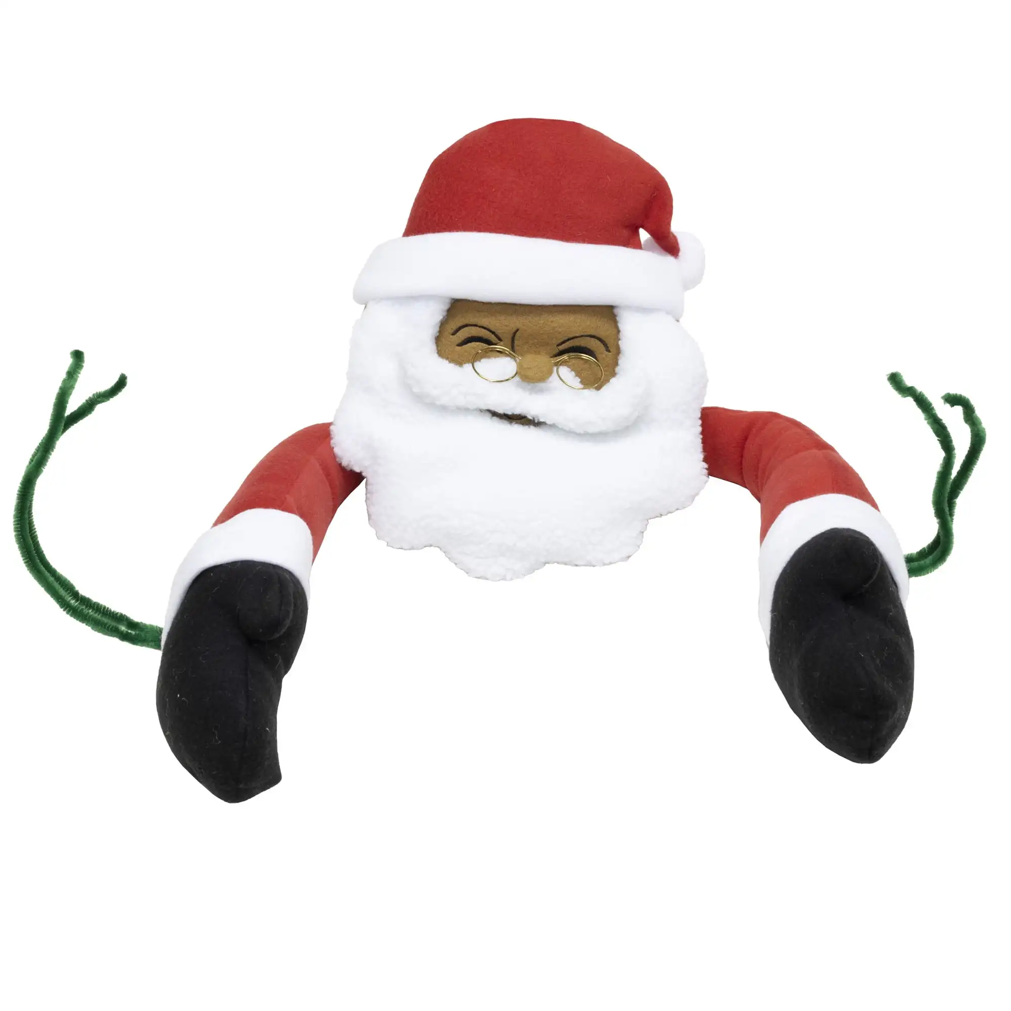 

Santa Wreath Hugger with Posable Arms