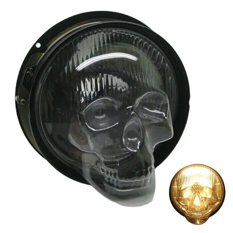 

Skull Headlight Cover Halloween Skull Car Lampshade For Cars Auto Decorative Protective Head Lamp Cover Accessory Motorcycle
