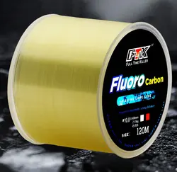 Fluorocarbon Coated Sinking Fishing Line - Carbon Fiber Lead and Lure Enhancer for Long-Distance Casting (Yellow)
