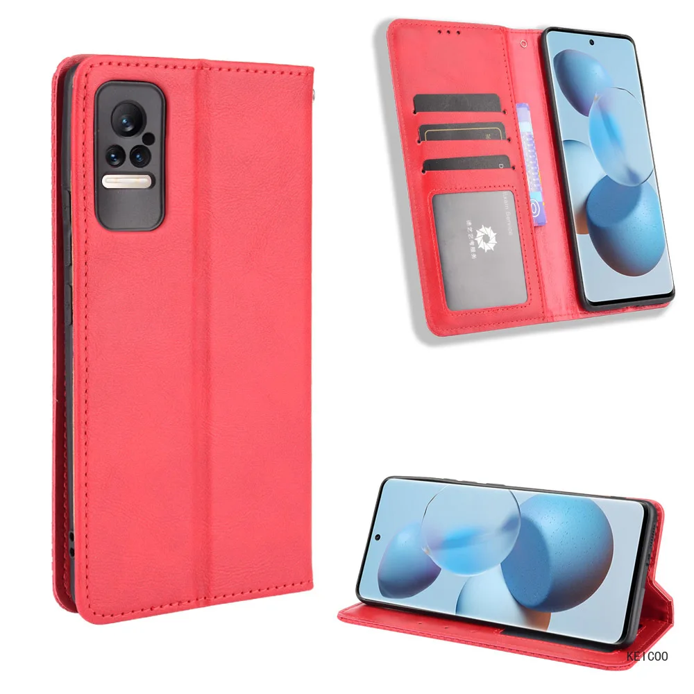 

Магнитный кожаный чехол для Xiaomi 11T 12 12S Civi Poco M4 Redmi 10 Note 11S Pro
