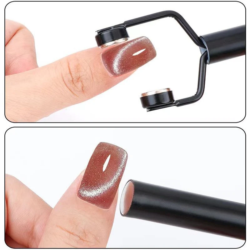 Y-shape Strong Stick for Nail Cat Eye Double Head UV Gel Polish Nail Art Tool