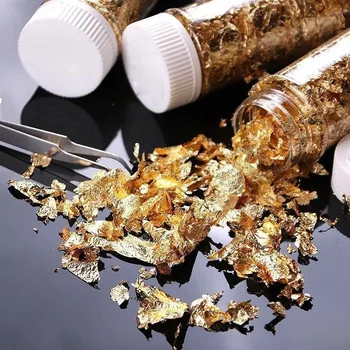 1 Bottle Gold Foil of The Candle 2g Wax Foil Handmade Candles Creative Scented Candles DIY Materials Mousse Foil Decoration 2