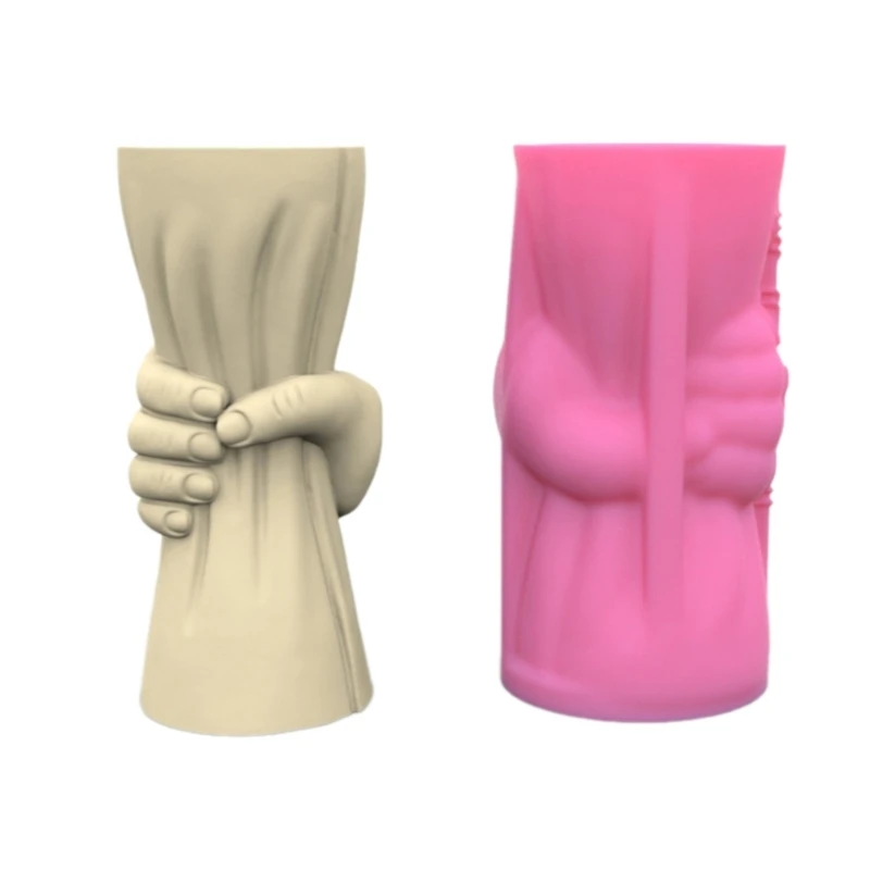 

Silicone Mold DIY Succulent Planter Molds Crafting Moulds Hand Shaped for Vase 97QE