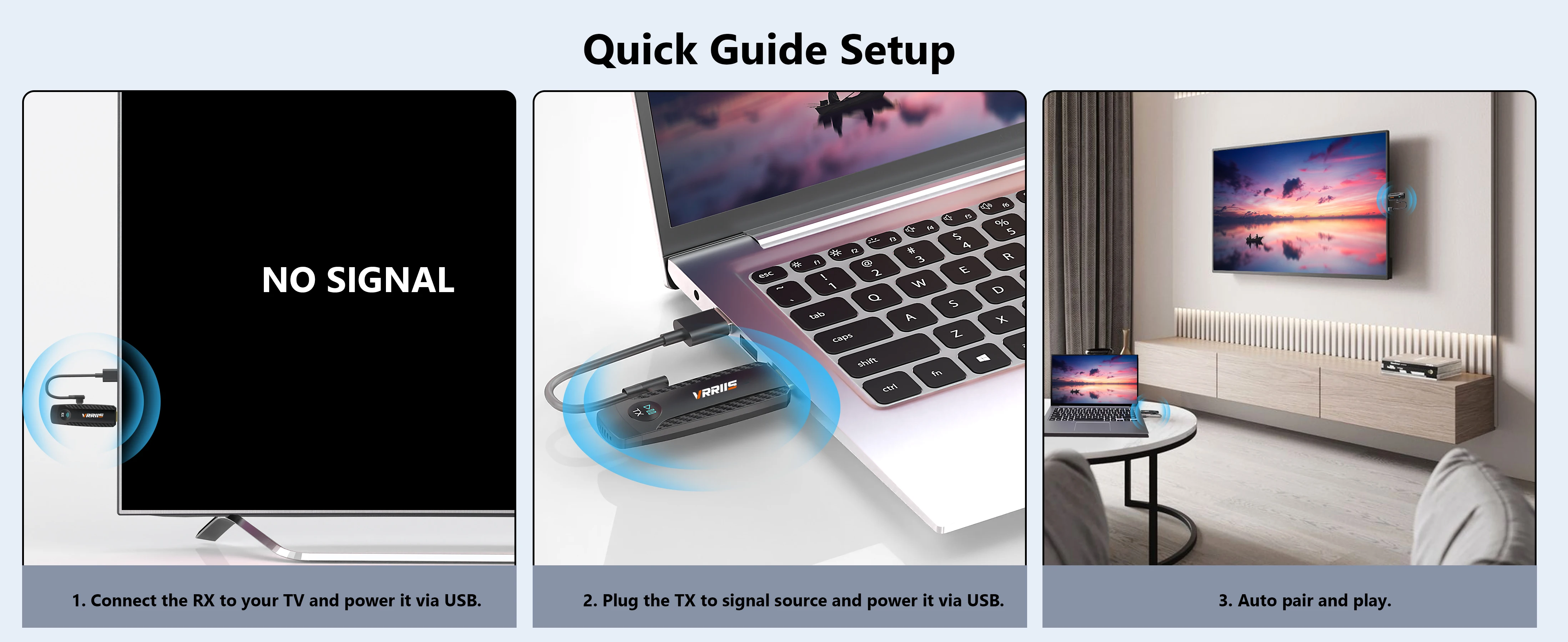 Wireless HDMI Video Transmitter and Receiver Extender Kit 100M TV Stick Adapter