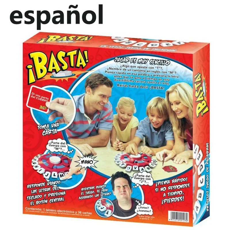 English Spanish TAPPLE Crazy Alphabet Game Children's Educational Table Toys Parent-child Interactive Turntable Toy Family Game