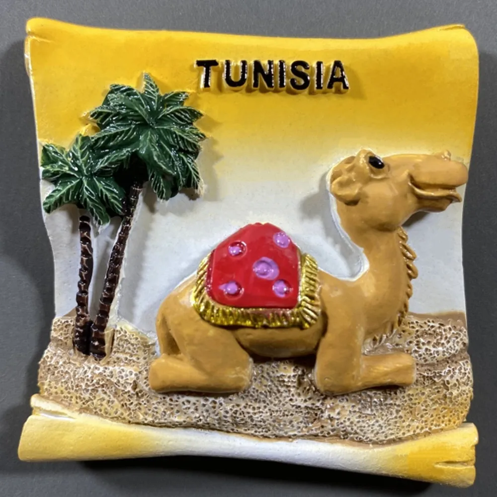 Africa Tunisia 3D Fridge Magnets Tourism Souvenir Refrigerator Magnets Sticker Collection Handicraft Gift Decoration Articles magnetic fridge magnets magnetic sticker magnetic fridge stickers refrigerator decor
