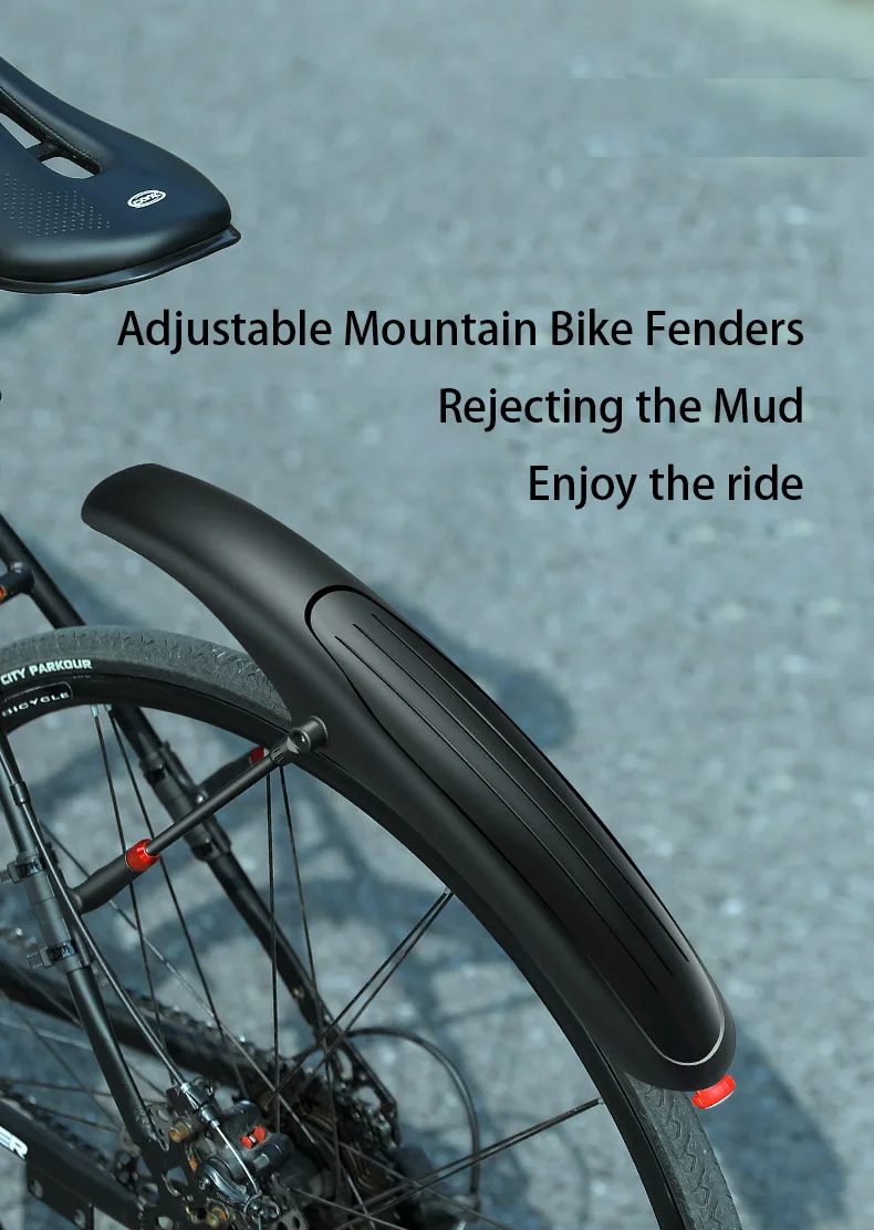 Description Picture 3 of itemMountain Bike Mudguard Bicycle Fenders Quick Release 26-29Inch Front Rear Tire Wheel MTB Bike Mud Guards Fender Bicycle Parts