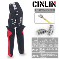CLB-58B EDM Open Barrel Terminals Crimping Tools AWG28-18 0.08-1.0mm Car Wire Pliers Work With JST ZH PH XH VH Dupont Molex 1