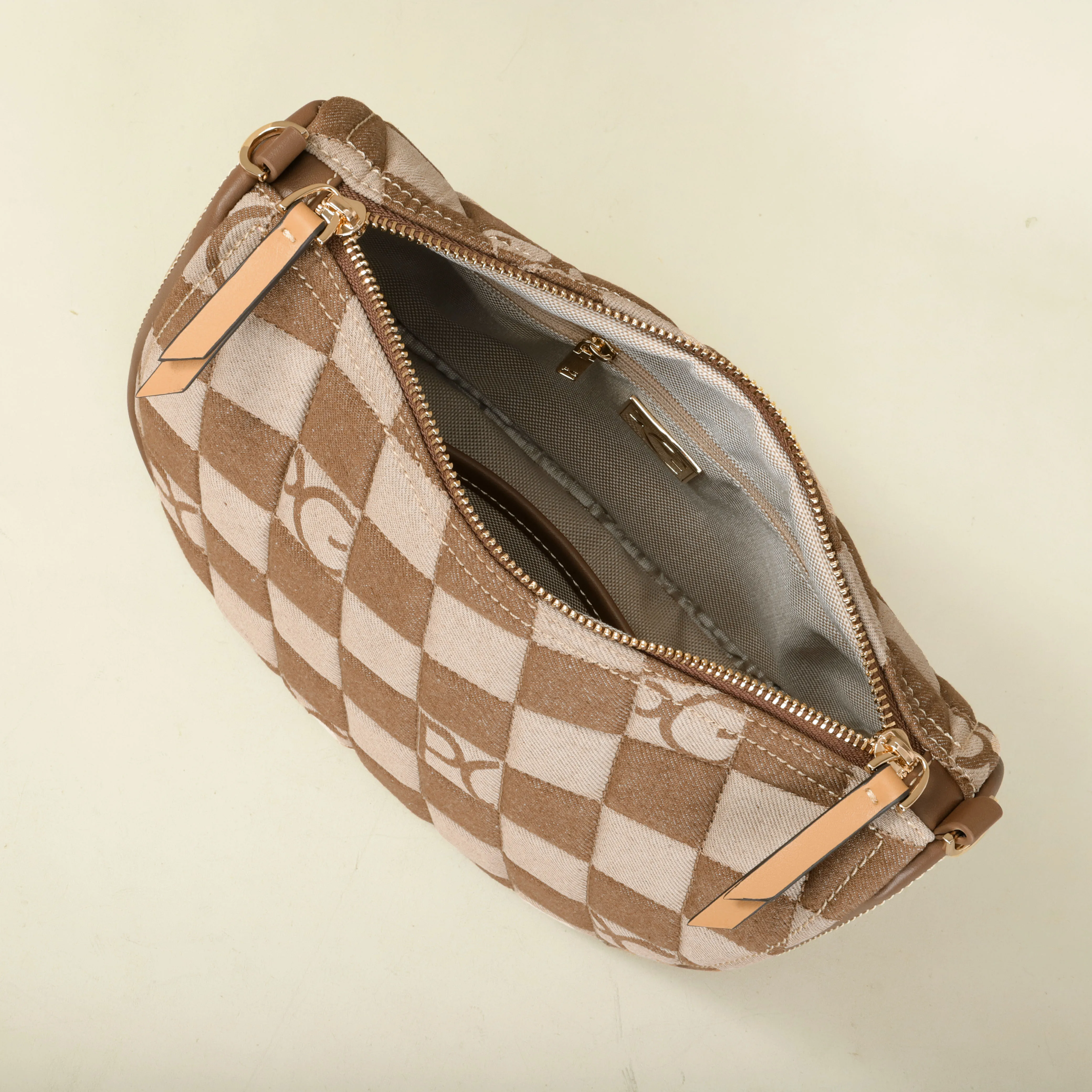 Premium polyester handbag close-up