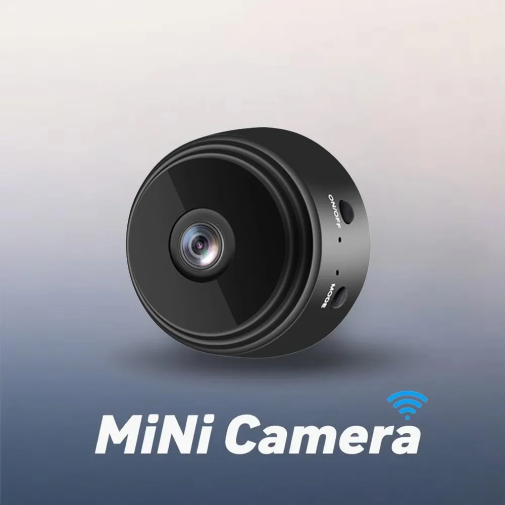 Mini Surveillance Camera 480p HD 2.4G WiFi Wireless Indoor Security Camera Rechargeable Battery with Two-Way Audio Night Vision 1