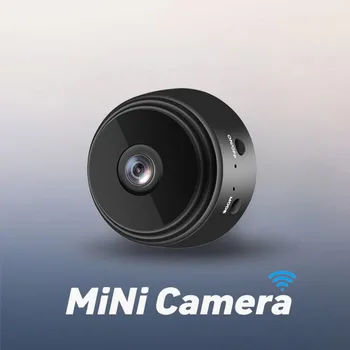 Mini Surveillance Camera 480p HD 2.4G WiFi Wireless Indoor Security Camera Rechargeable Battery with Two-Way Audio Night Vision 1