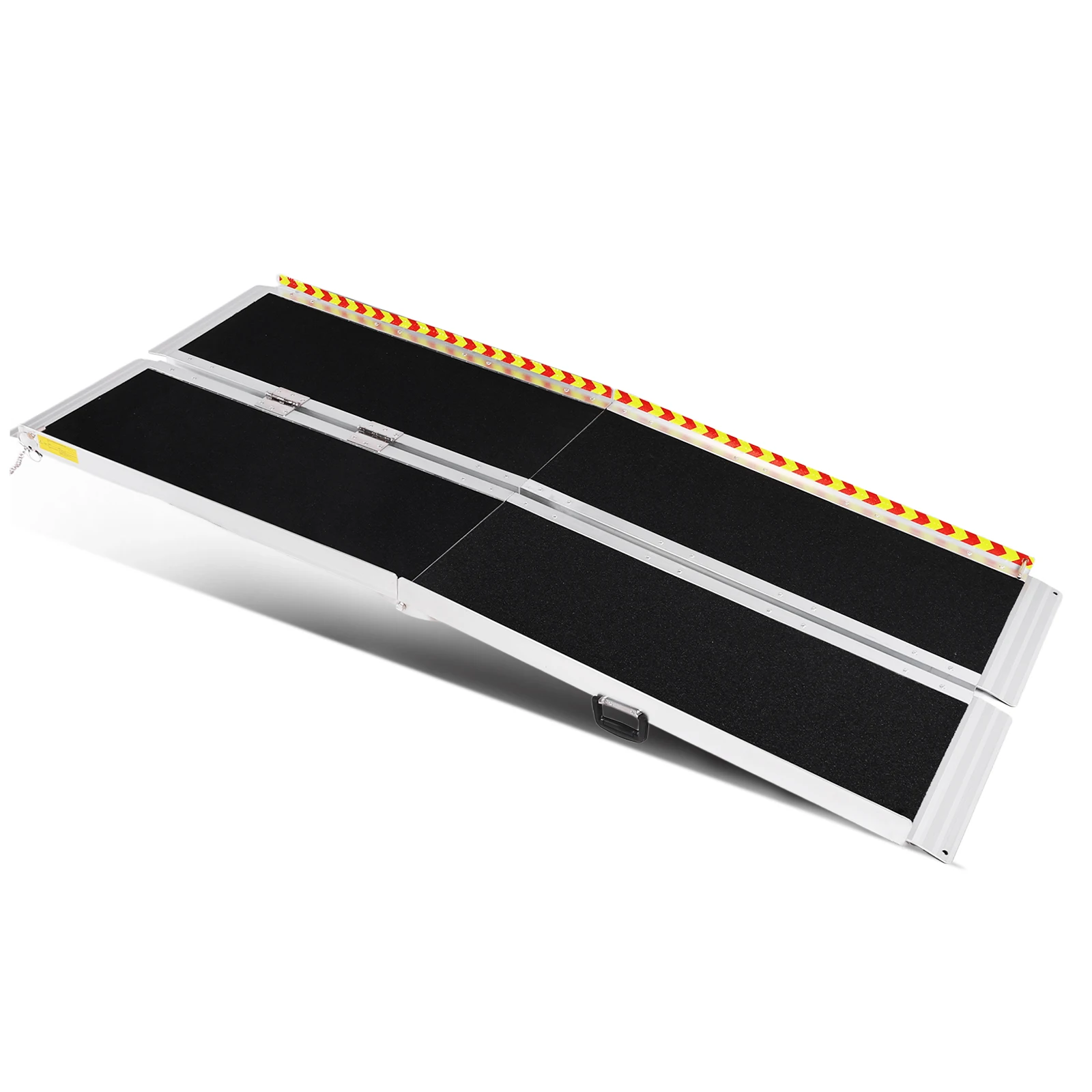 Portable Wheelchair Ramp Folding Non-Slip Aluminum Door Threshold Wheelchair Ramp Wheel Chair Ramp for Home Steps Stairs Entry T