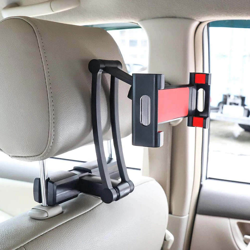 Cauklo Car Rear Pillow Phone Holder Tablet Car Stand Seat Rear Headrest Mounting Bracket for Phone Tablet stand holder for 7-13'