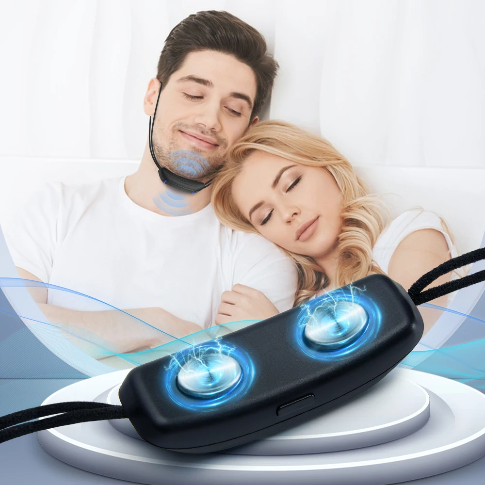 Smart Anti Snoring Device EMS Pulse Stop Snoring Effective Solution Snore Sleeping Aid Noise