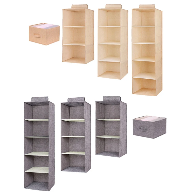 Wardrobe hanging storage bag Interlayer drawer type Clothes hangers holder Portable organizer Hanging closet organizer hanging storage organizer hanging storage bag