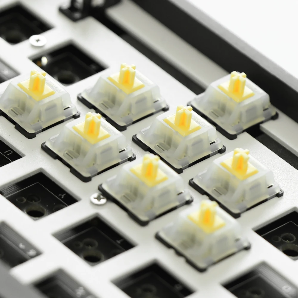 Gateron Leitoso Superior Preto Inferior Amarelo Interruptor Linear 5pin para Interruptores de Teclado Mecânicos - Imagem 4