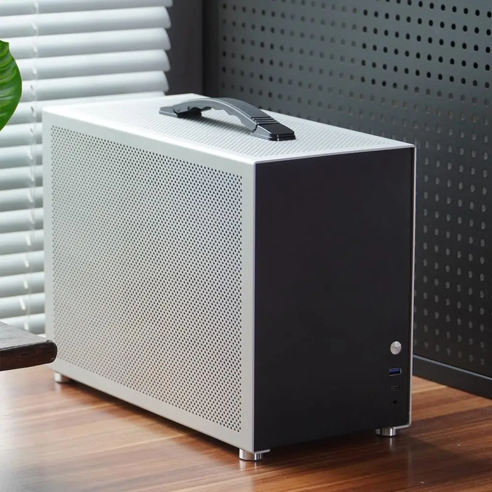 D3 알루미늄 합금 미니 섀시, 데스크탑 ITX 소형 섀시 ATX 전원 플러그인, 280 수냉식 1.5mm 알루미늄 플레이트 지원