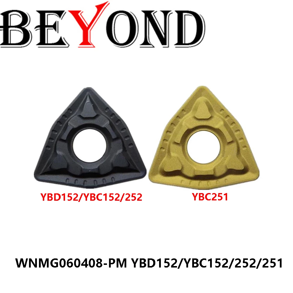 

Original WNMG060408-PM YBC152 YBC252 YBC251 YBD152 Machine Turning Tools CNC Cutter Carbide Inserts WNMG060408 PM BEYOND Lathe