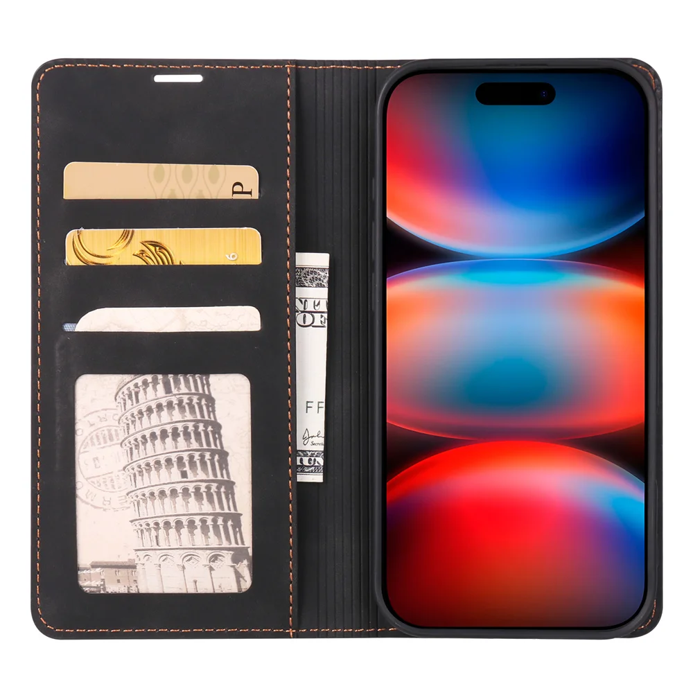 Premium Business Flip Leather Phone Case Cover