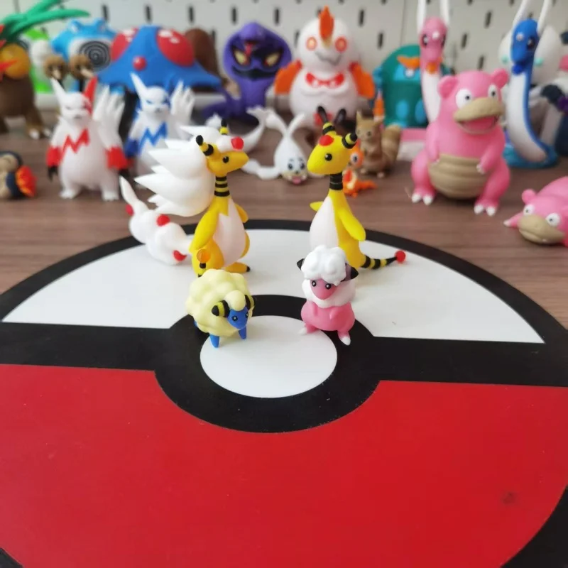1:20 Anime Mareep Flaaffy Ampharos Figur Proportion World Diy 3D Druck Niedlichen Cartoon Charakter Desktop Modell Kinder Geschenk