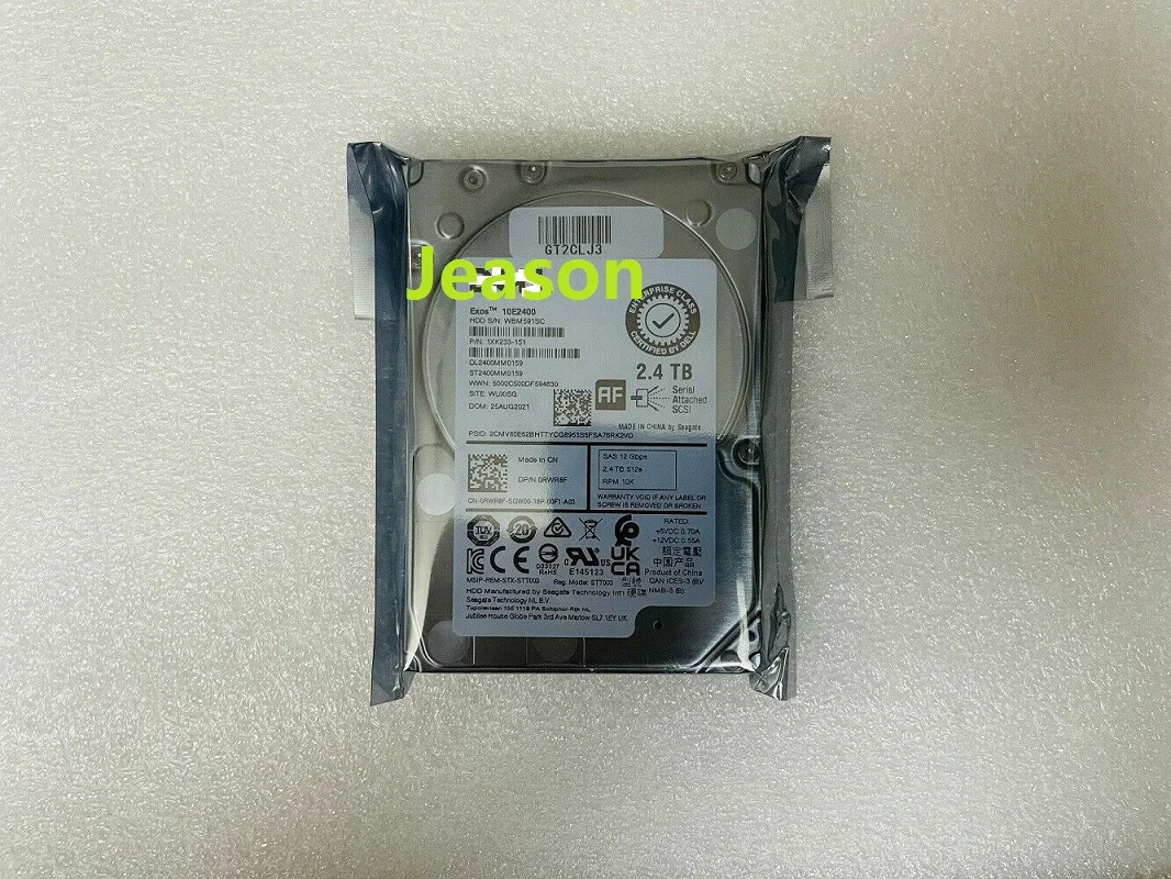 

NEW For Dell RWR8F 2.4TB 10K SAS 2.5" 12Gbps HDD Hard Drive ST2400MM0159 0RWR8F HDD