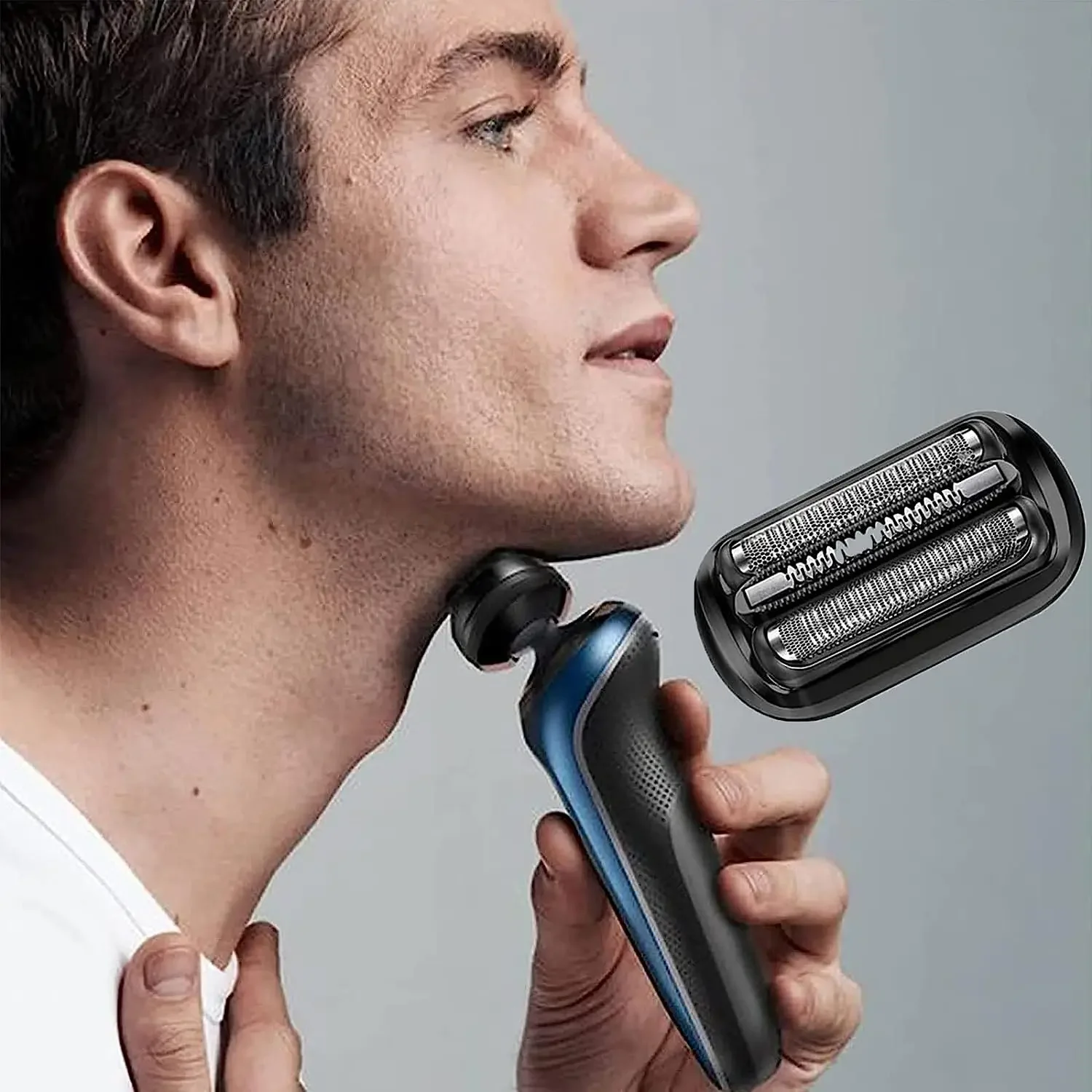 Electric Shaver Head Electric Shaver Blades 53B Replacement Head Compatible with Braun Series 5/6 5018s 5020s 5031s 5050cs 6020s 6072cc