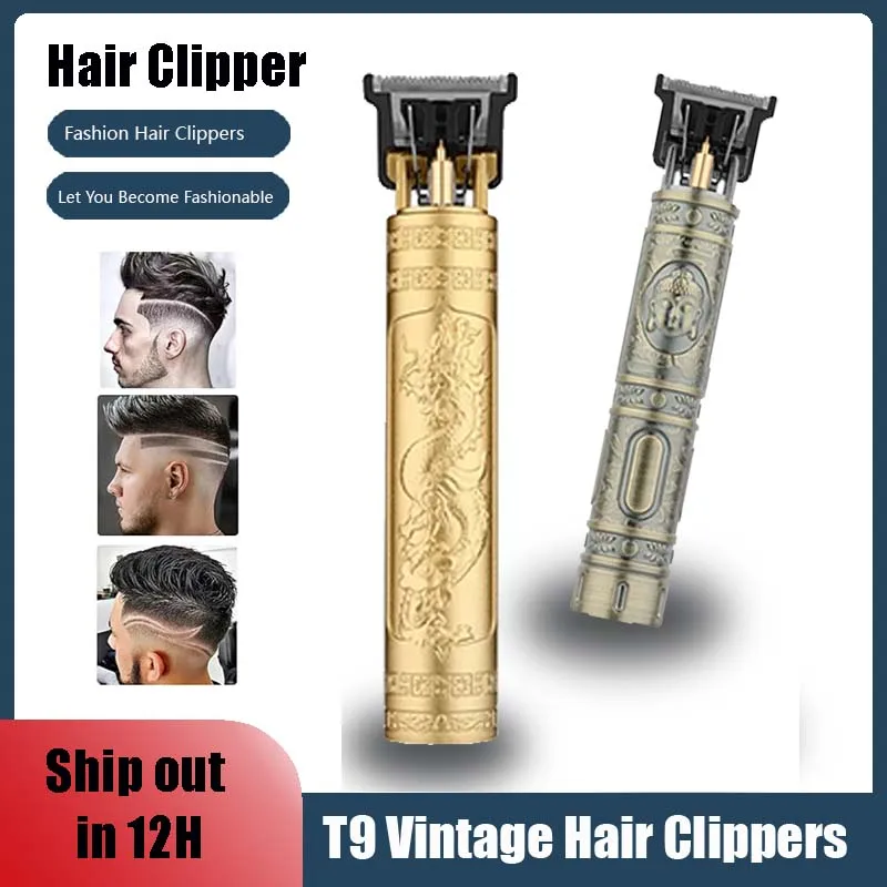 Hair Clipper Hair Cutting Machine Men Beard Trimmer Electric Rechargeable Shaver Barber T9