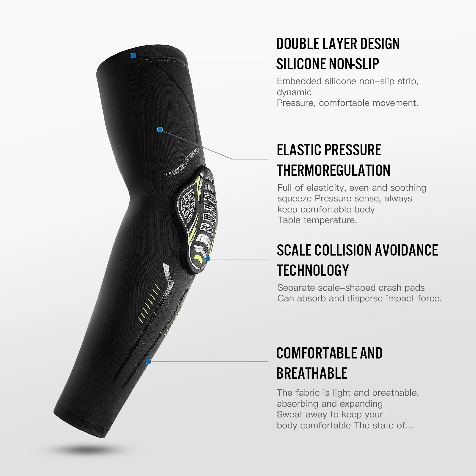 1Pcs Elastic Basketball Elbow Pads Arm Sleeve Crashproof Honeycomb Elbow Support Sport Safety Elbow Protector Guard