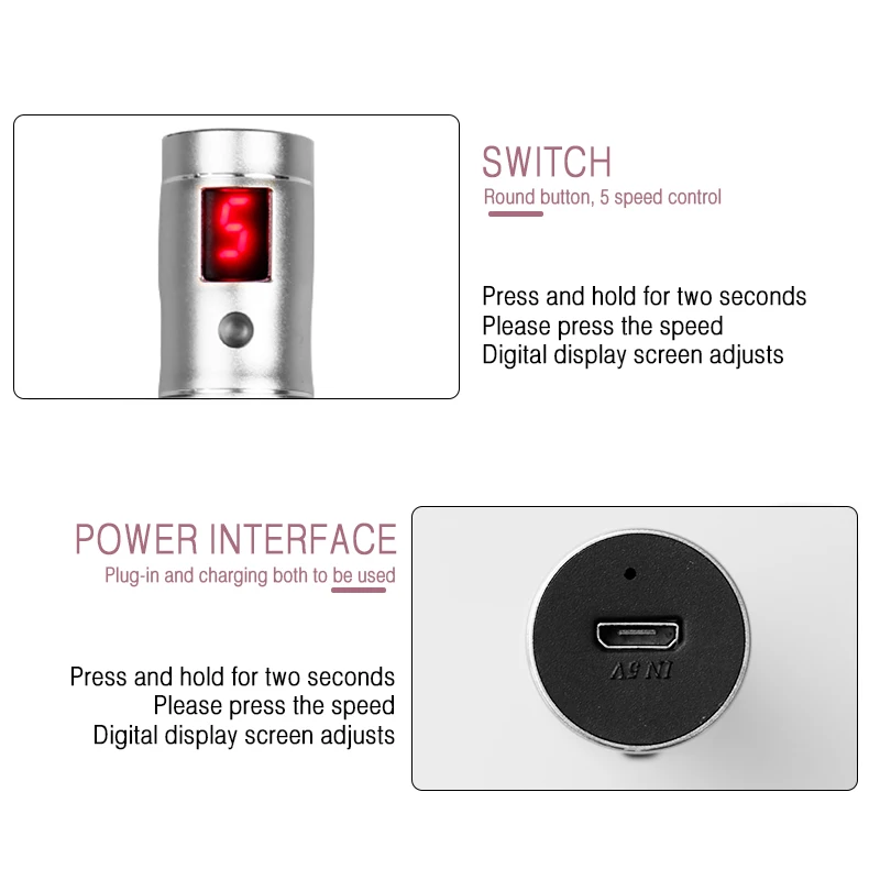 Professional High Frequency Beauty Instrument Skin Tightening Home Beauty Tools Wireless Rechargeable Multifunctional Skin Care 4