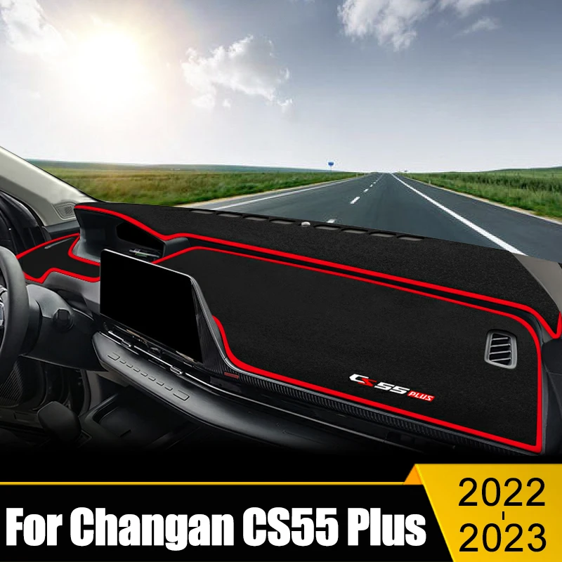 

Car Dashboard Cover Avoid Light Pad Sun Shade Anti-UV Carpets Non-Slip Case Mat Accessories For Changan CS55 Plus 2022 2023