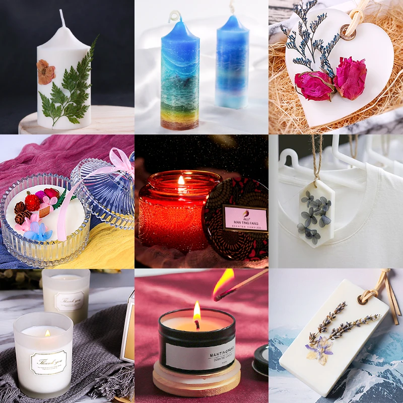 High quality Pure Soy Wax Flakes Scented Candles Materials DIY Candle Making Supply Handmade Gift Waxing