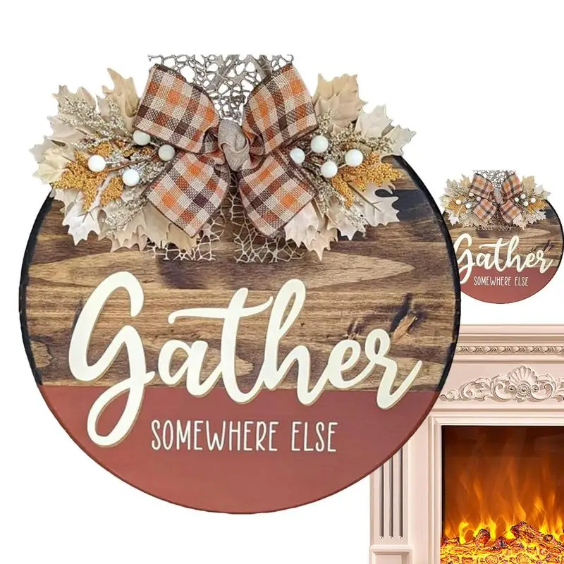 

Знак Приветствия для входной двери, деревянный знак приветствия для падения, декоративный тщательно отполированный инструмент для украшения дома, входной двери, фермерского дома